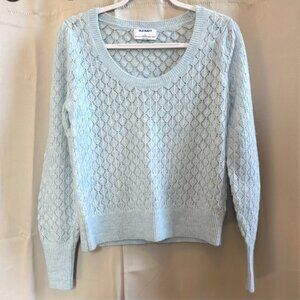 Old Navy Womens Sweater Cottage Large Open Knit‎ Coquette Boho Western 19253x